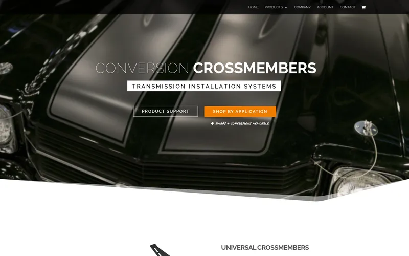 Conversion Crossmembers website homepage